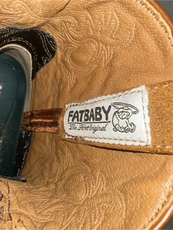 Women’s Ariat FatBaby 7 B Short Western Boots Ostrich Design Leather Classic - Image 8