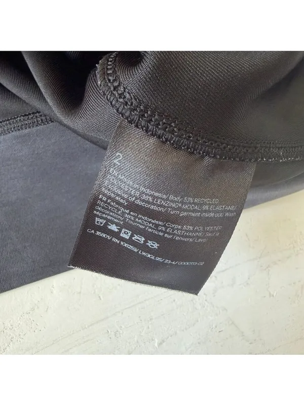Lululemon Softstreme Perfectly Oversized Cropped Crew Dark Grey Size 2 - Image 8