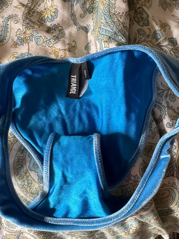 Triangl Blue Velvet Bikini - Image 3