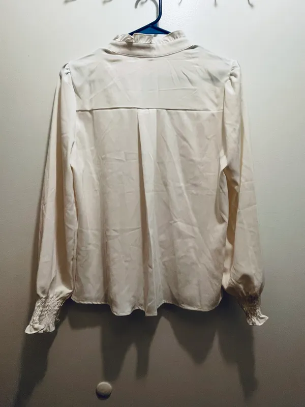 blouses for women Size M White Size M - Image 3