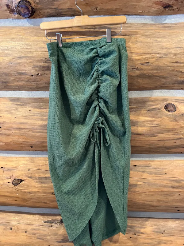 Cider Texture Midi Drawstring Skirt - Image 3