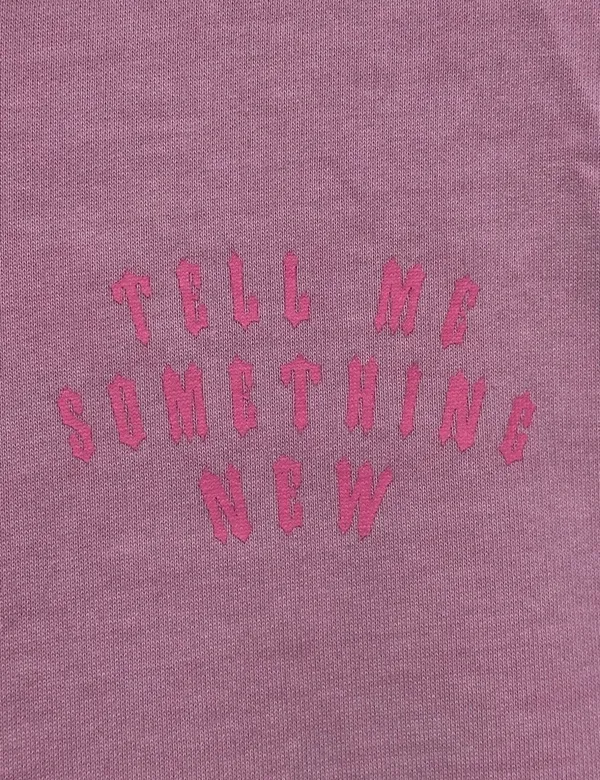 Divided Pink Puff Print Tell Me Something New Hoodie - Image 6
