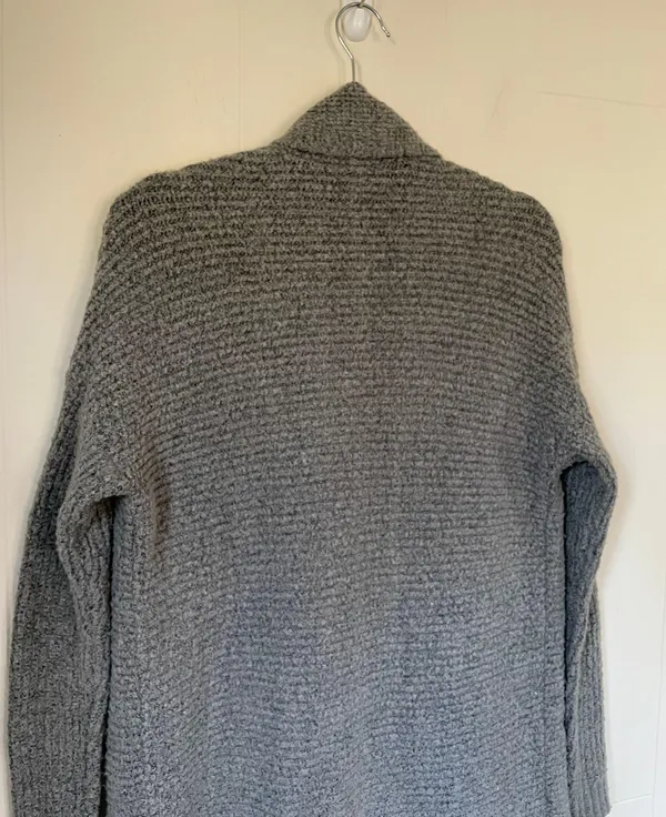 American Eagle Outfitters open front knit cardigan grey cozy long Women’s sz XS - Image 7