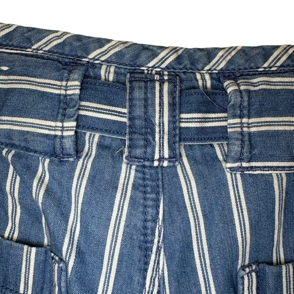 American Eagle Women's Striped Wide Leg Pants with Tie Belt High Waist Size‎ 6 - Image 3