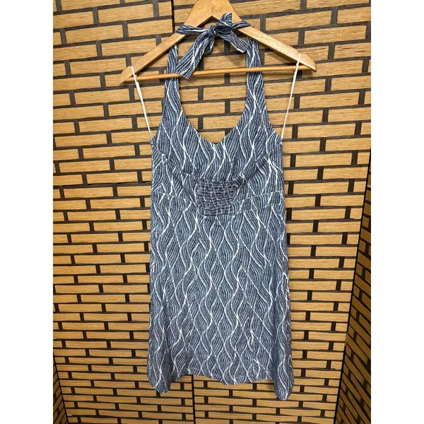 Krimson Klover‎ Blue And White Halter Dress Size XS - Image 2