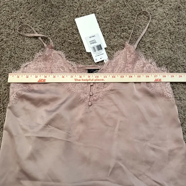 Oak & Trellis Lace Cami Camisol Dusty Rose Size XL NWT - Image 8