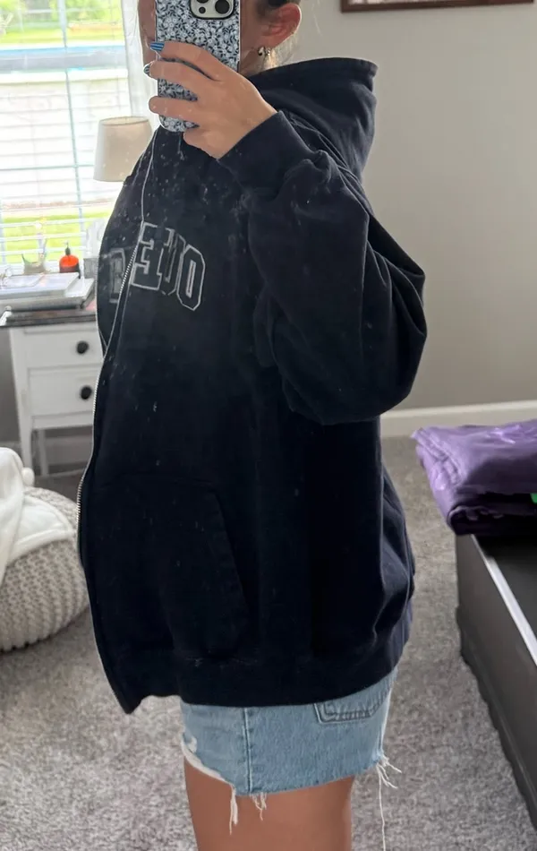 Outer banks Zip up hoodie Black Size XL - Image 4