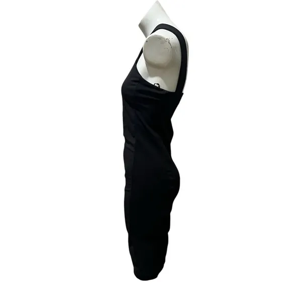 Zara Women's Black Bodycon Knee Length Dress Size M Sleeveless - Image 4
