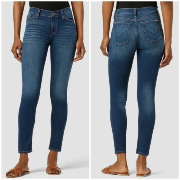 Hudson Hi Rise Blue Denim Skinny Stretch Ankle Jeans 25 - Image 3