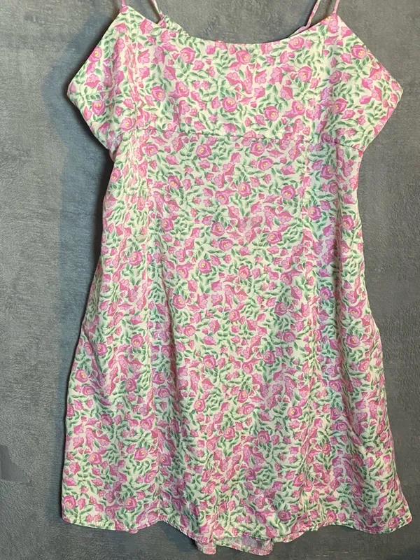 Zara Floral Mini Floral Coquette Preppy Dress Romantic size‎ Large - Image 6