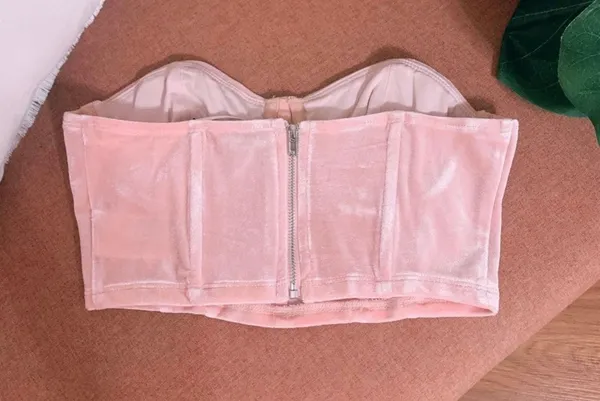 Adika Pink Velvet Corset! - Image 4