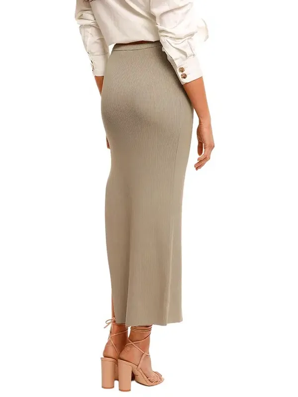 Bec and Bridge Versailles Knit Split Midi Skirt - Image 2