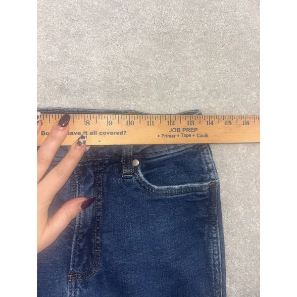 Women's Wrangler Retro Flare Jeans 27x32 High Rise Trouser Boot Cut Raw Hem - Image 8