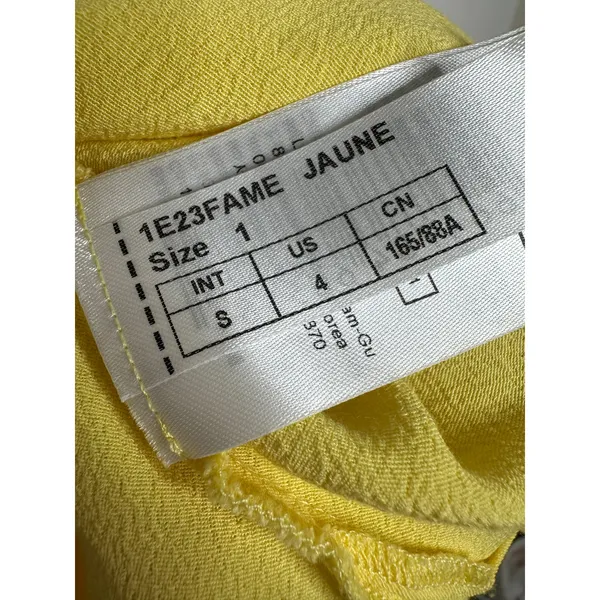 Ba&sh Flame Cowl Neck Slip Midi Dress Women's Yellow Size US 4 - Image 5
