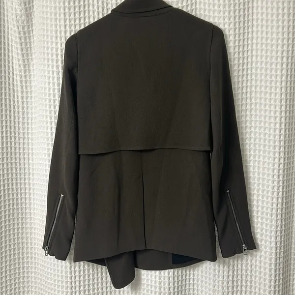 Aritzia Wilfred Mayet Crepe Jacket in Olive Green Size XXXS - Image 9