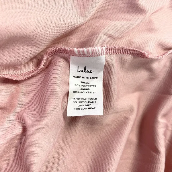Lulus Real Romantic Satin‎ Dress Womens Medium Pink Rose Prom Bridesmaid Dressy - Image 8