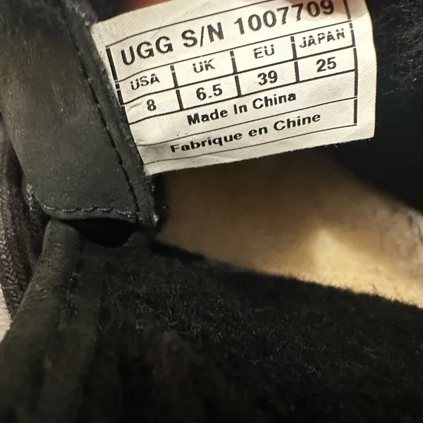 UGG Black Fur Boots - Image 7