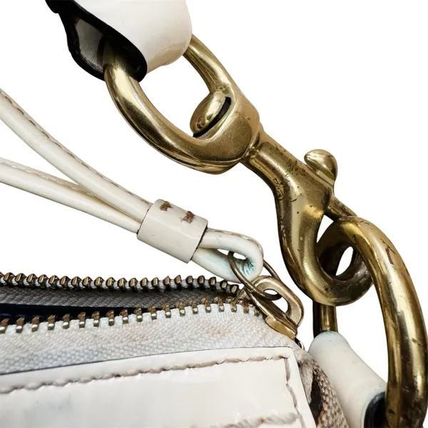 Coach Vintage Y2K signature legacy turnlock shoulder bag on brown /cream EUC - Image 8