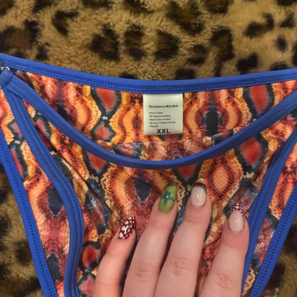 Strawberry Milk Mob Caprese bikini set Orange Size XL - Image 6