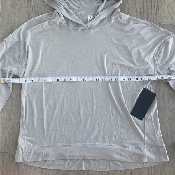 90 Degrees by Reflex Gray Lightweight Hoodie Sweatshirt Medium New - Image 4