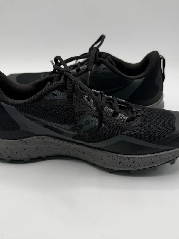 Saucony Peregrine 12 Womens 7 Black Charcoal Trail Running Shoes NWOB S10737-05 - Image 5