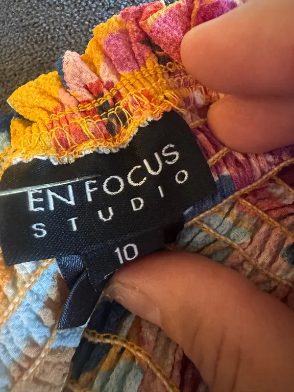 Enfocus Studio Mustard Floral Off-Shoulder Maxi Dress - Image 8