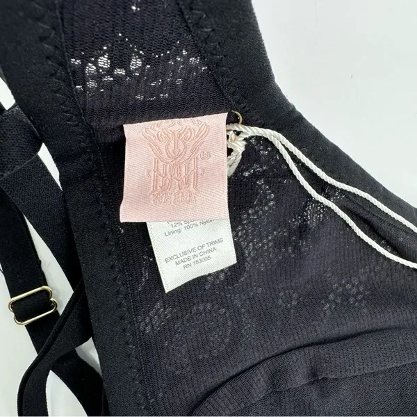 Free People x We are HAH Don't‎ Cross Me Halter Bralette Black Small NWT - Image 5