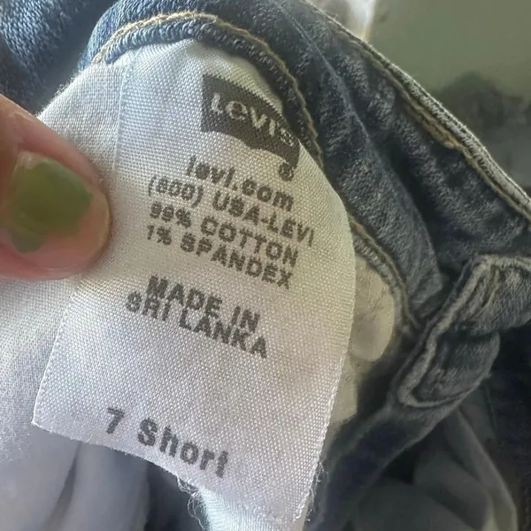 Levis Superlow 518 Jeans 7 Short Low Rise Y2K Skinny Denim Retro Style - Image 10