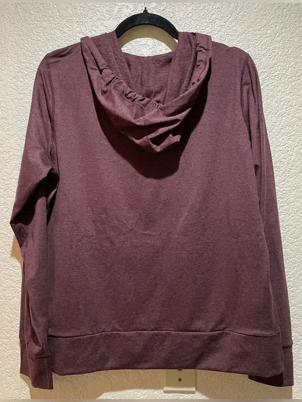 Vuori NWOT Halo Performance Hoodie Heather Red Full-Zip sweatshirt S - Image 5