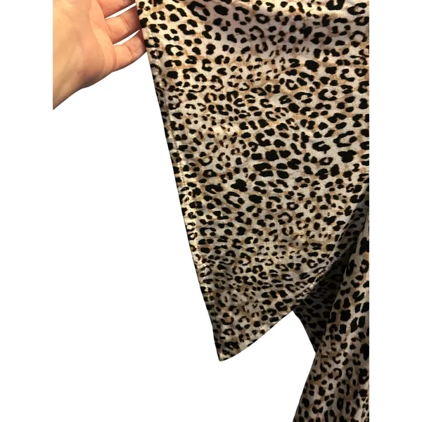 Chico’s animal print v-neck stretchy top XL casual business office - Image 7