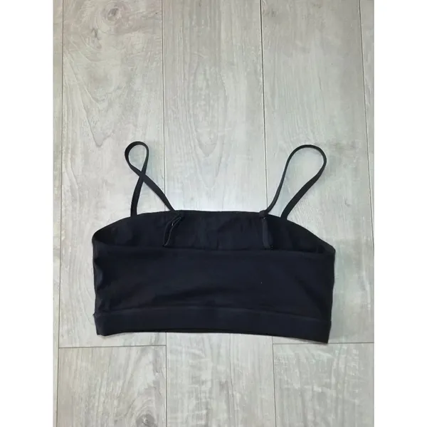 Sunzel Black Women's Sports Bra Soft Tank Top with Adjustable Straps - Image 5