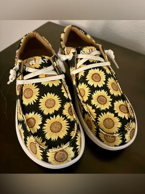Ariat Hilo Sunflower Skies Loafers | Western Casual Slip-On Shoes | Women’s 7B - Image 3