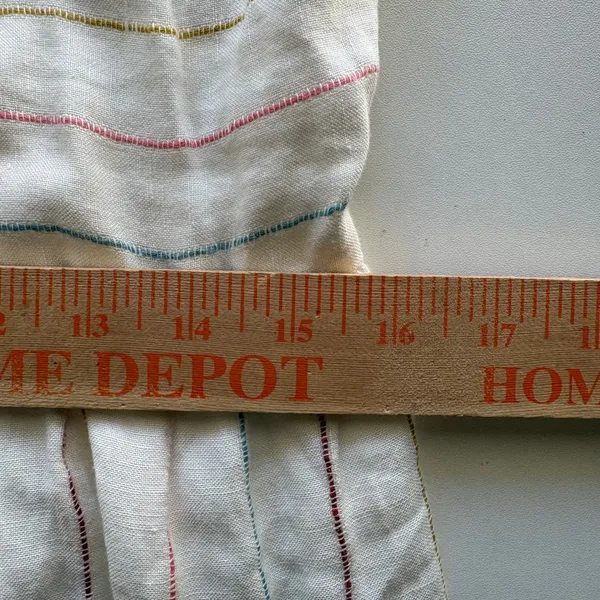 LOFT Striped Tiered‎ Maxi Dress Womens 4 White Linen Blend Sleeveless Boho - Image 9