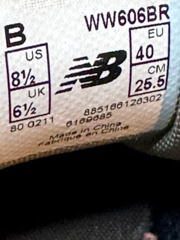 New Balance Womens 606 WW606BR Size 8.5 Sneakers - Image 10
