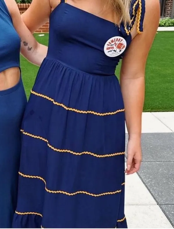 Navy dress Blue Size M - Image 2