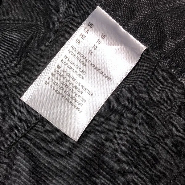 AMERICAN EAGLE SIZE 10 black distressed mini skirt - Image 4