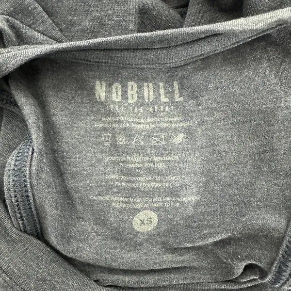 NOBULL Womens Racerback Tank Top Heather Navy Blue High Neck Training Shirt XS - Image 3