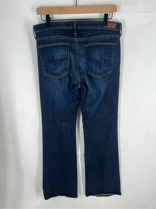 AG Adriano Goldschmied The Angel Boot Cut Jeans Dark Wash Size 30R - Image 7