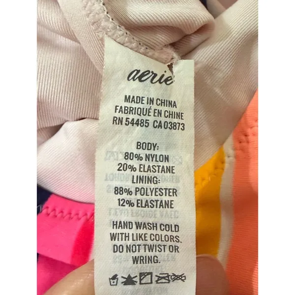 Aerie Strappy Back One Piece Swimsuit Women's Size Large - Image 6