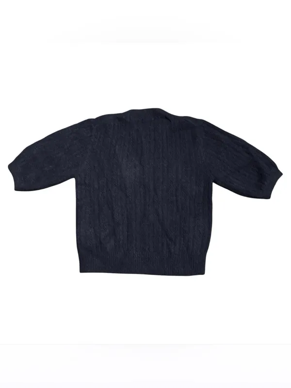 Madewell CloudSoft Short-Sleeve Sweater Tee wool/alpaca blend blue Size S NWT - Image 3