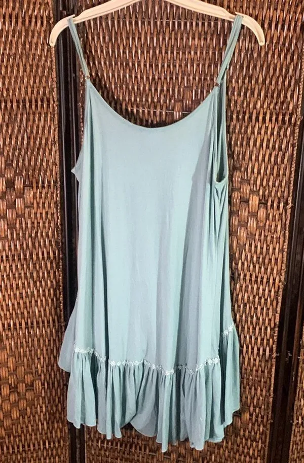 POL Green Tan Tunic/Dress Size L - Image 4