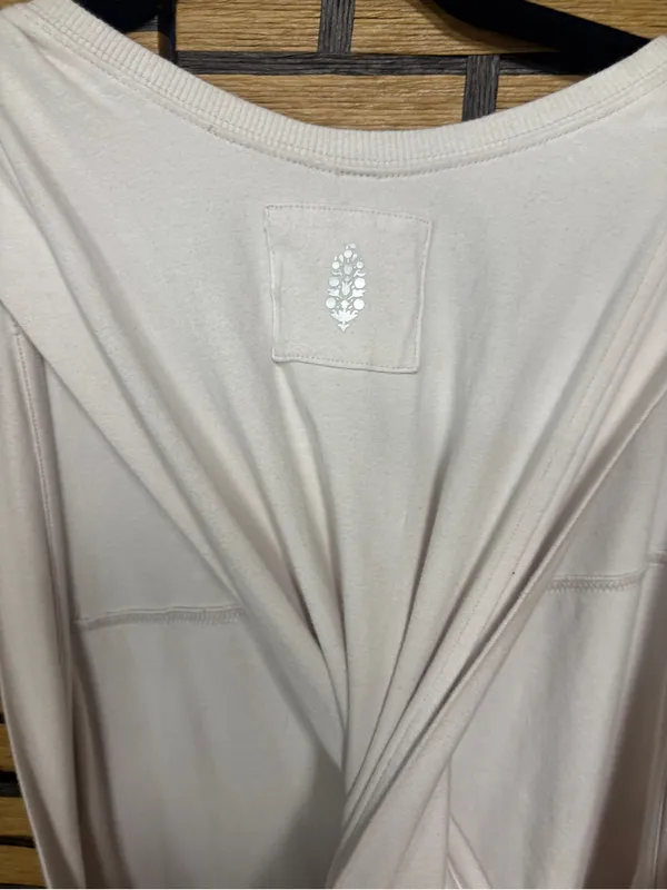Free people movement tan Hot shot twisted onesie size medium - Image 7