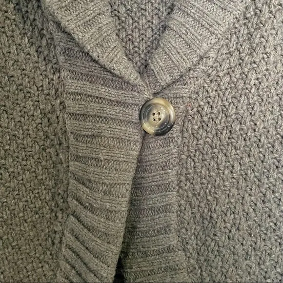 Abercrombie & Fitch Y2K Wool Sweater Vest Brown Shawl Collar Women’s Size Small - Image 3