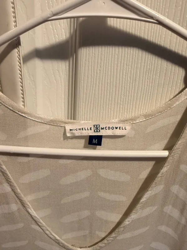 Ivory Mini Dress White Size M - Image 3