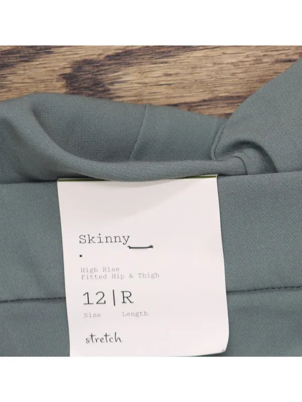 A New Day High-Rise Skinny Ankle Pull-On Pants 93011522 Olive Green 12 - Image 7