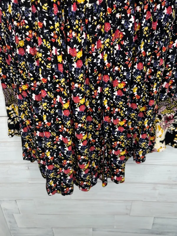 Free People Wildflower Fields Tunic Size Small Flowy Relaxed Fit Multicolor - Image 5