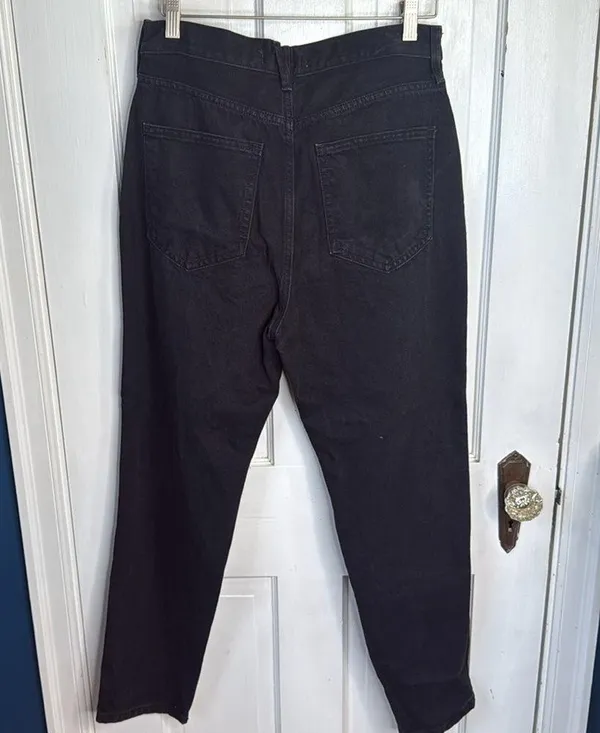 We The Free Free People Stove Pipe Jean in Black High-Waisted Jeans W1170 Sz 29 - Image 7