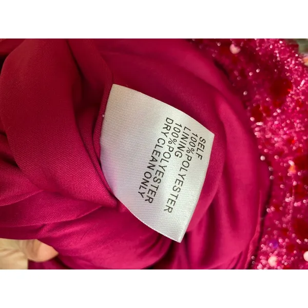 Sho‎ Hot Pink Sequin Ruched Mini Dress Cocktail Party Prom Gala Wedding Event L - Image 10