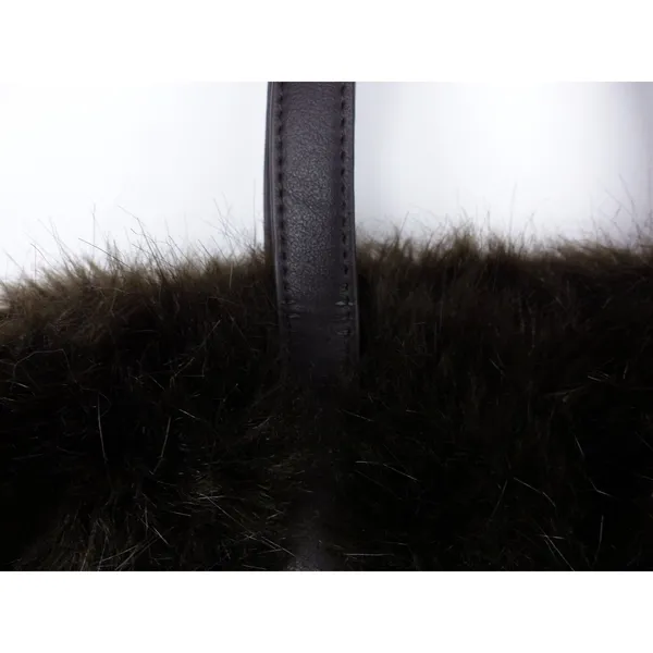 Urban Outfitters Brown Faux Fur Tote Bag Y2K Shoulder Purse Large Fuzzy Grunge - Image 6