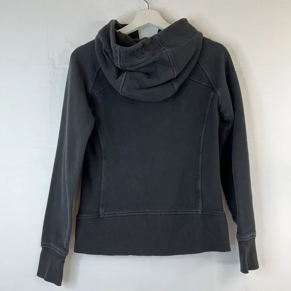Lululemon Size 6 Scuba Hoodie Light Cotton Fleece Classic Fit Embroidered Logo‎ - Image 8